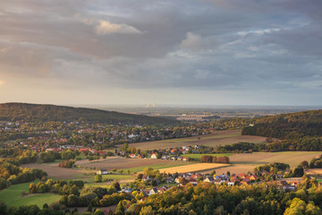 Landscape of Low Saxony in Germany .