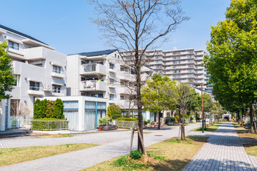 Obraz premium 閑静な住宅街