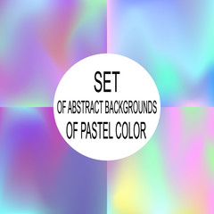 set of abstract backgrounds of pastel