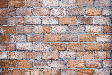 Fototapeta premium Old brown brick wall. Stone texture background
