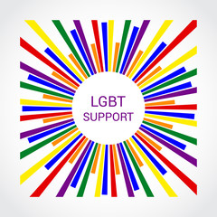 Rainbow Flag LGBT Multicolored This is a logo or emblem.