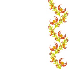  branches with berries and flowers