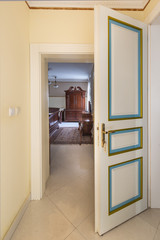 door in hallway of luxury apartment