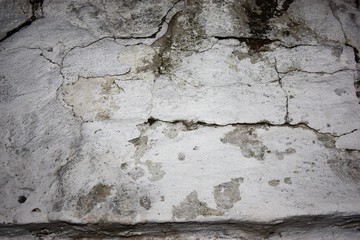 Old white wall for background and textured