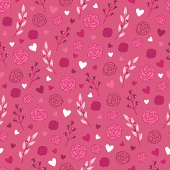 Valentine's Day seamless pattern © electric cinnamon