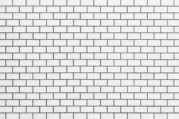 White brick wall background and texture