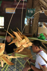 Folk craft : palm-leafed carp