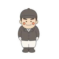 男性キャラクター乗馬