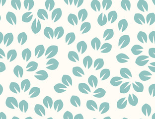 Fototapeta premium Leaves Pattern. Endless Background. Seamless