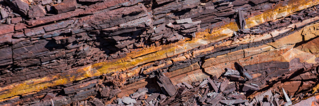Hematite Ore Destroyed by Climatic Conditions.