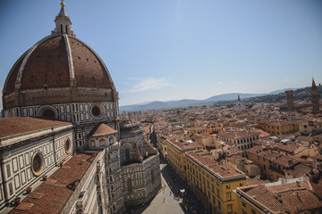 Fototapeta premium Florence Duomo. Basilica di Santa Maria del Fiore (Basilica of Saint Mary of the Flower) in Florence, Italy. Florence Duomo is one of main landmarks in Florence
