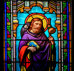 Saint James the Greater - Stained Glass in Antibes Church