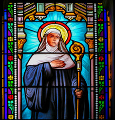 Saint Therese - Stained Glass in Antibes Church