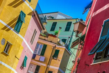 Fototapete Rund Architecture of Vernazza, Liguria, Italy © monticellllo