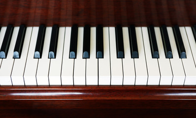 Piano Keyboard Closeup
