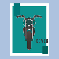 Vintage motorcycle poster – Vector