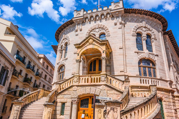 Palace of Justice in Monaco on French Riviera