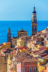 Washable Wallpaper Murals Nice Old town architecture of Menton on French Riviera