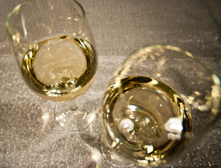 Two Glasses of White Wine