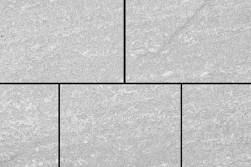 White stone tile floor background and texture