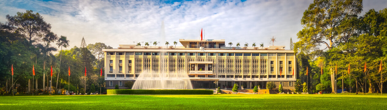 Independence Palace In Ho Chi Minh City, Vietnam. Panorama