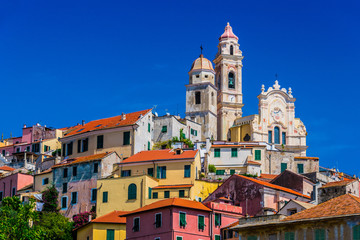 Fototapeta premium View of Cervo in the province of Imperia, Liguria, Italy