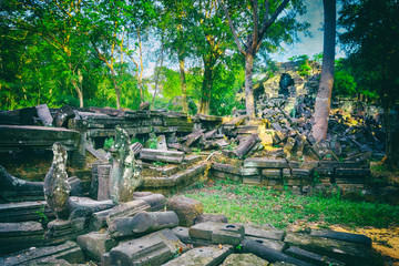 Beng Mealea or Bung Mealea temple. Siem Reap. Cambodia