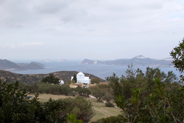 Fototapeta premium white island holiday home