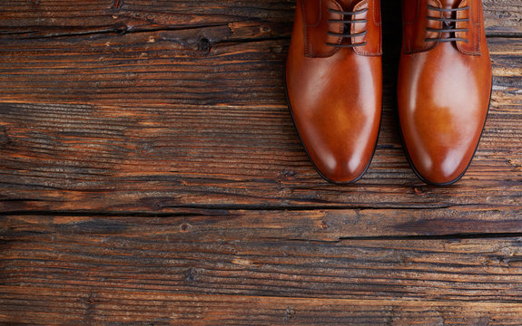Leather men dress shoes
