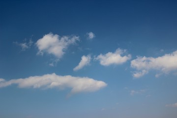 Naklejka na ściany i meble Oh!Cloud created by H.Y_ moving FUNNY cloud blue sky.オークラウド, 日本,美,
