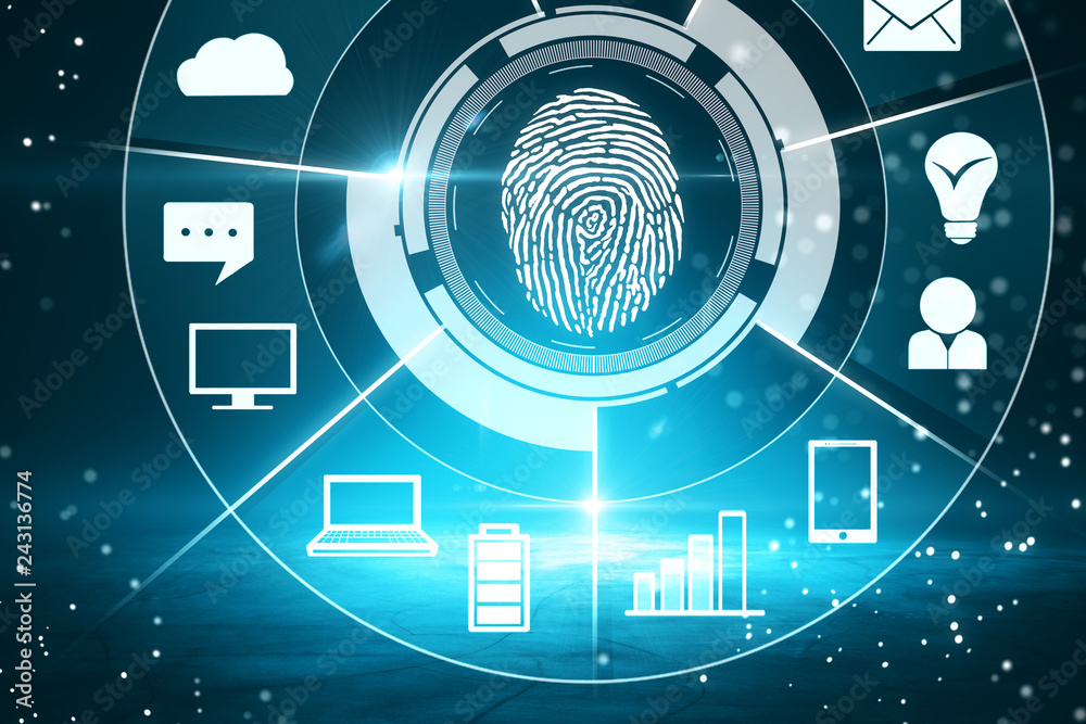 Poster biometrics and access concept