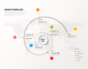 Infographic illustration vector background colorful doted timeline and place for your comments.