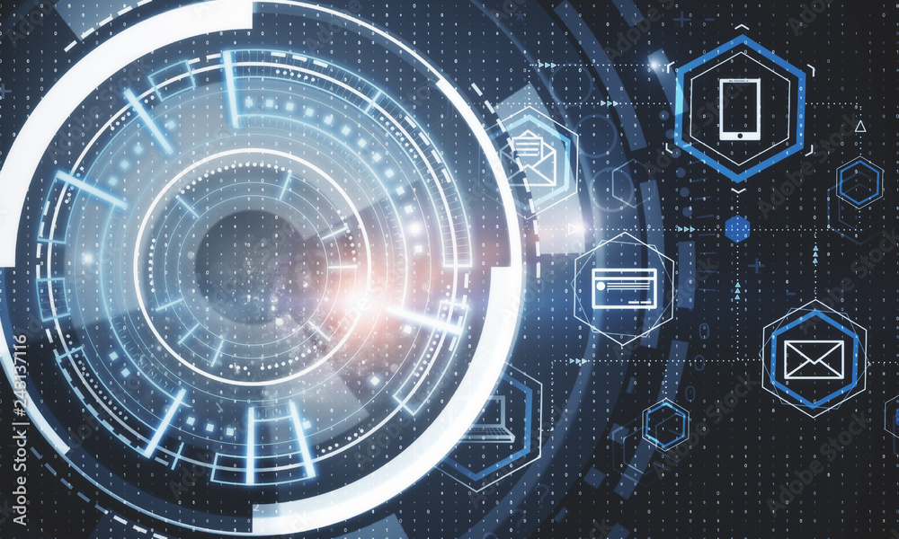 Poster future and computing concept