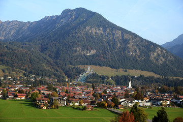 Fototapeta na wymiar Oberstdorf - Allgäuer Alpen - Deutschland 