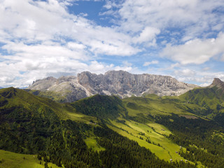 Naklejka na ściany i meble Dolomite mountain holiday travel destination 