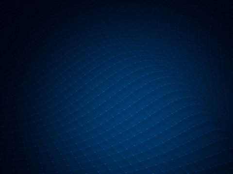 Abstract blue wave technology banner design