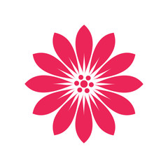 Flower color icon on white background for graphic and web design, Modern simple vector sign. Internet concept. Trendy symbol for website design web button or mobile app