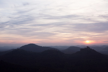 Sunset sunrise palatine forest