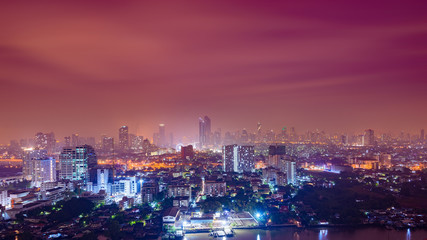 Fototapeta na wymiar Cityscape of Bangkok of thailand
