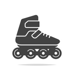 Inline skates icon vector isolated
