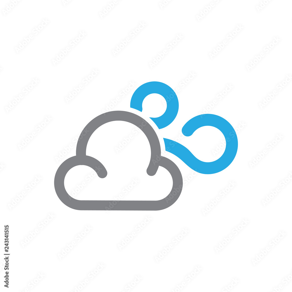 Fototapete Waether icon on white background for graphic and web design, Modern simple vector sign. Internet concept. Trendy symbol for website design web button or mobile app