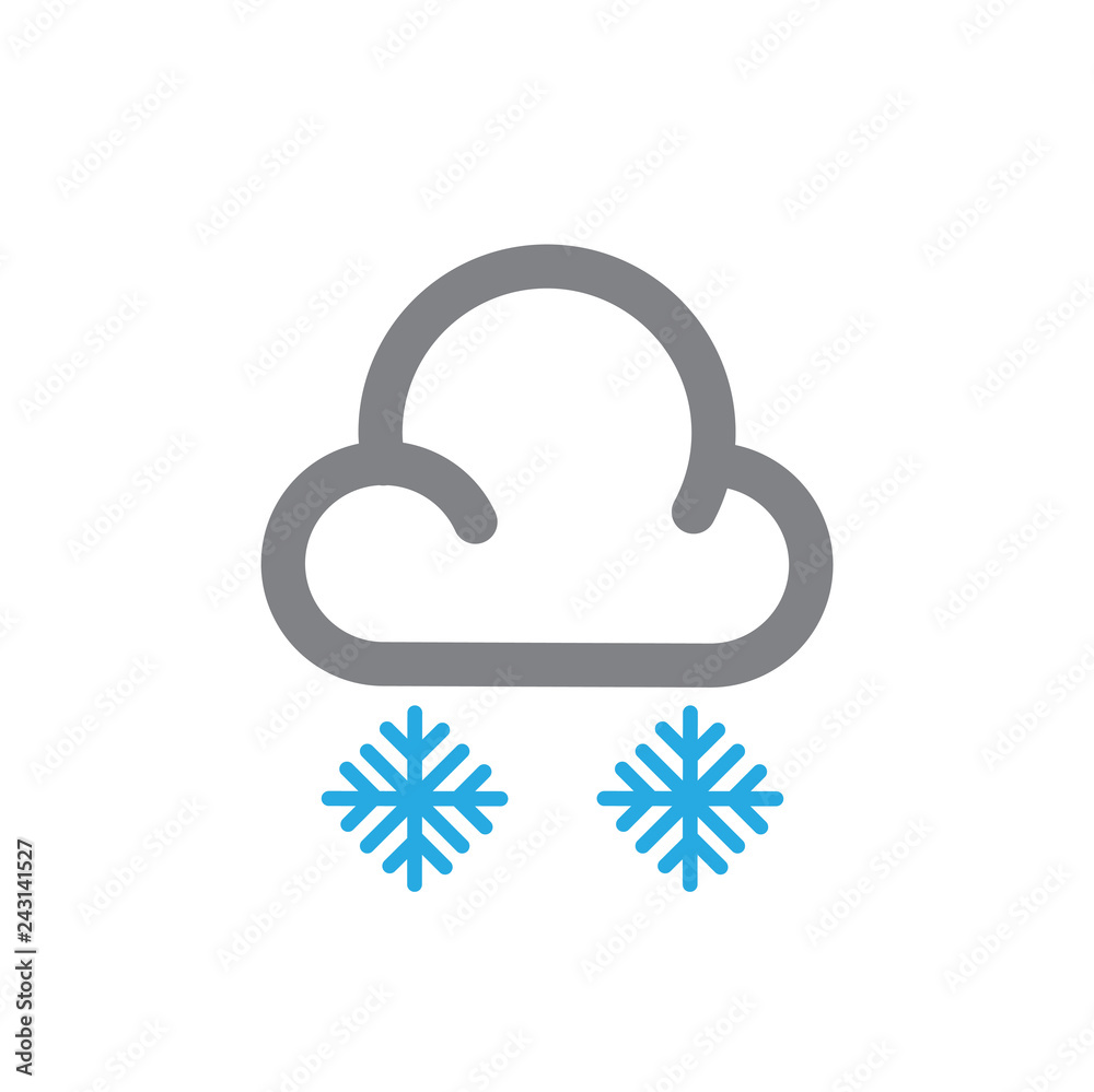 Fototapete Waether icon on white background for graphic and web design, Modern simple vector sign. Internet concept. Trendy symbol for website design web button or mobile app