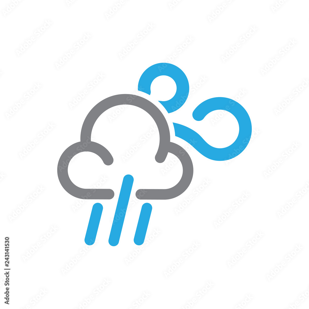 Fototapete Waether icon on white background for graphic and web design, Modern simple vector sign. Internet concept. Trendy symbol for website design web button or mobile app