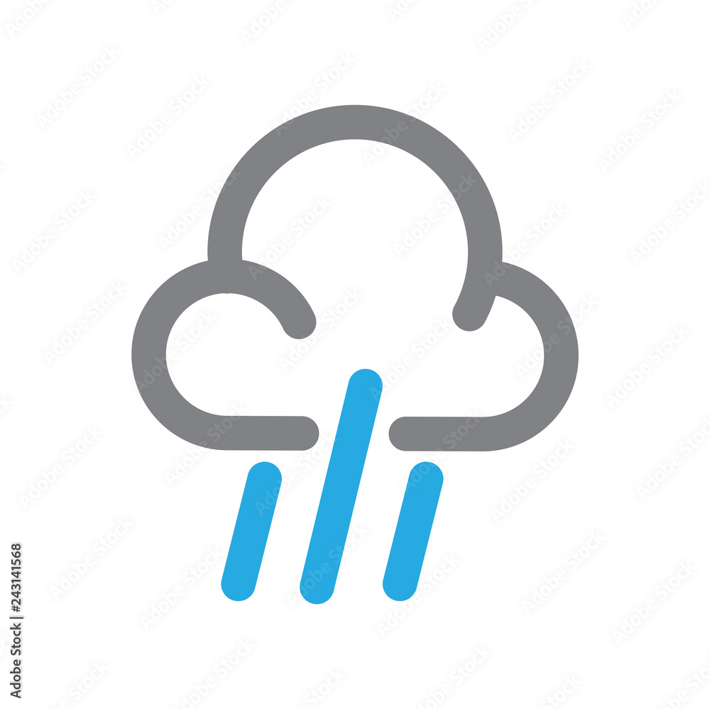 Fototapete Waether icon on white background for graphic and web design, Modern simple vector sign. Internet concept. Trendy symbol for website design web button or mobile app