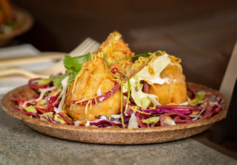 tasty fast food at a street food festival in stockholm