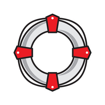 recommend clip art: Life buoy color outline icon on white background for graphic and web design, Modern simple vector sign. Internet concept. Trendy symbol for website design web button or mobile app