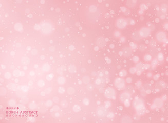 Gradient pink color background with abstraction of bokeh pattern.
