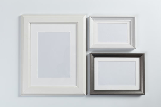 frames on white background