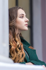 portrait of a woman looking sideways