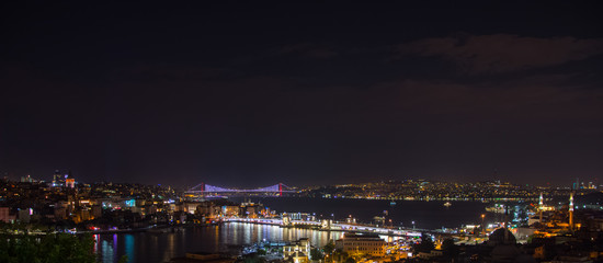 Fototapeta na wymiar Beautiful view to the city of Istanbul